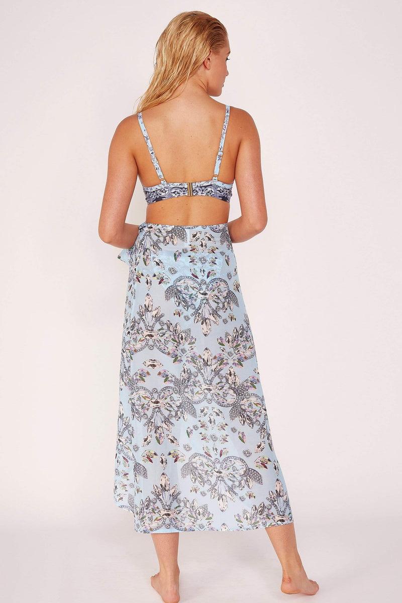 Playful Promises Jewel Print Sheer Beach Sarong