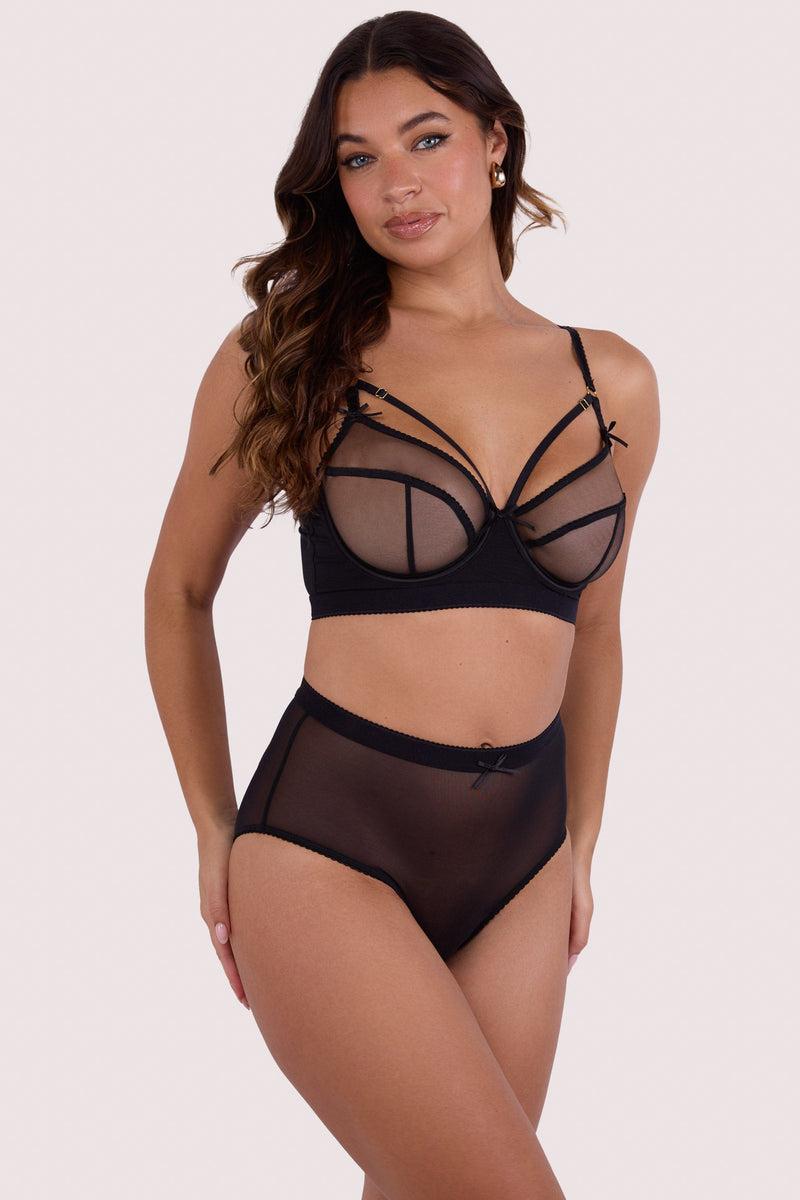 Playful Promises Josie Black Mesh D+ Bra
