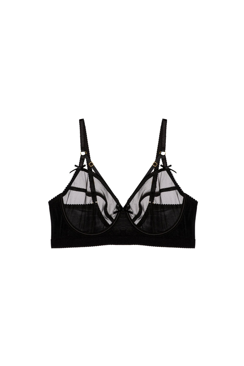 Playful Promises Josie Black Mesh D+ Bra