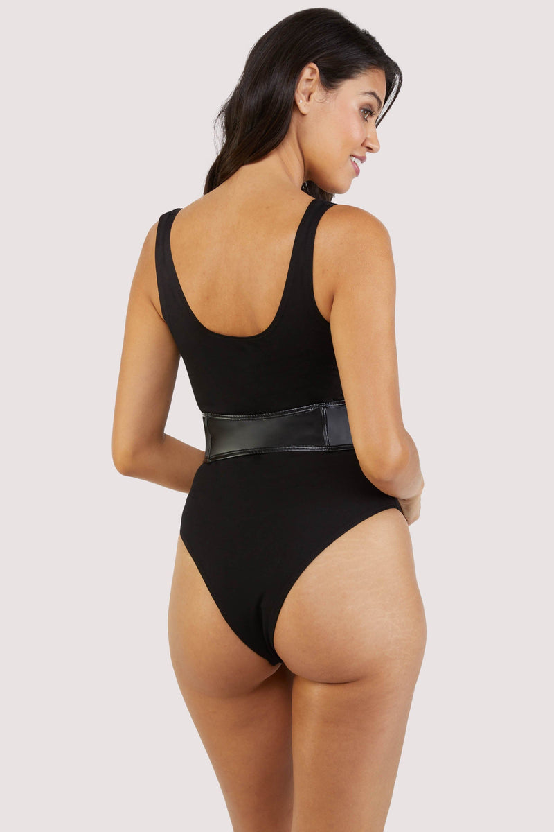 Playful Promises Melody Jersey Body With PU Panel