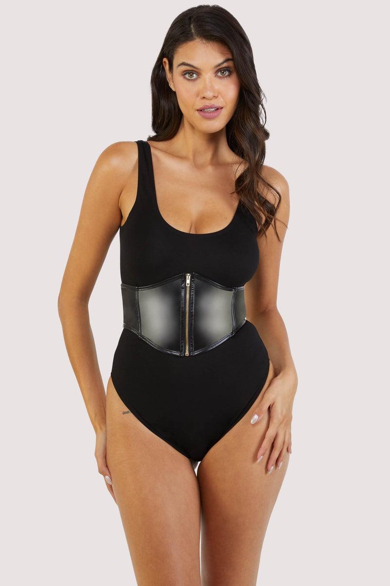 Playful Promises Melody Jersey Body With PU Panel