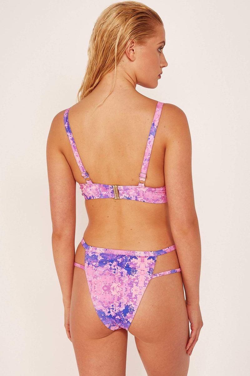 Playful Promises Neon Tie Dye Bikini Top