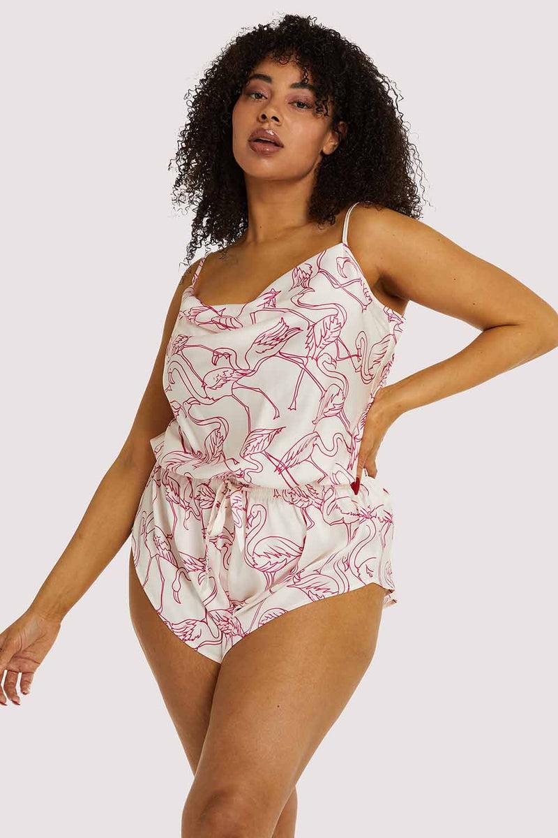 playful promises Pink Flamingo Playsuit