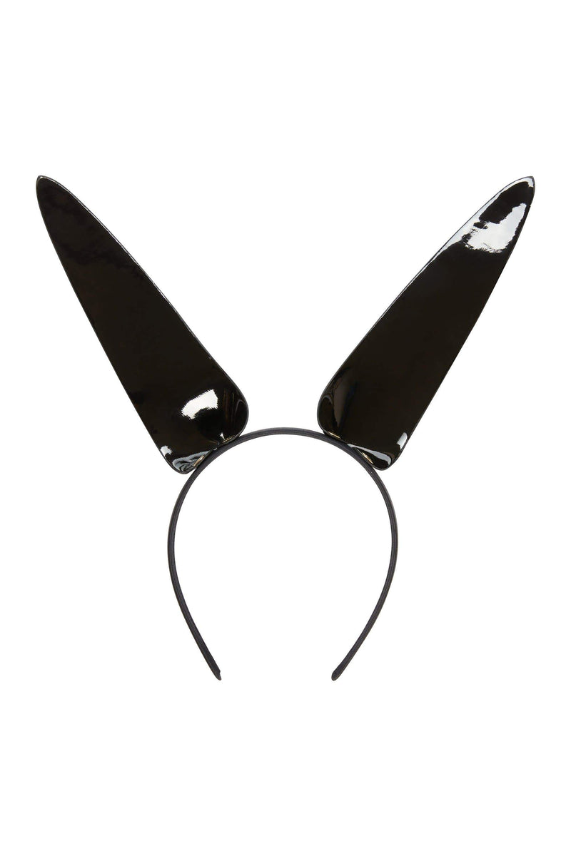 playful promises Rabbit Ear Headband Black