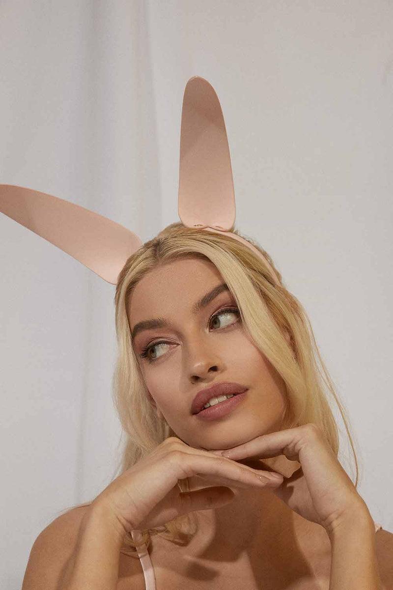 playful promises Rabbit Ear Headband Pink