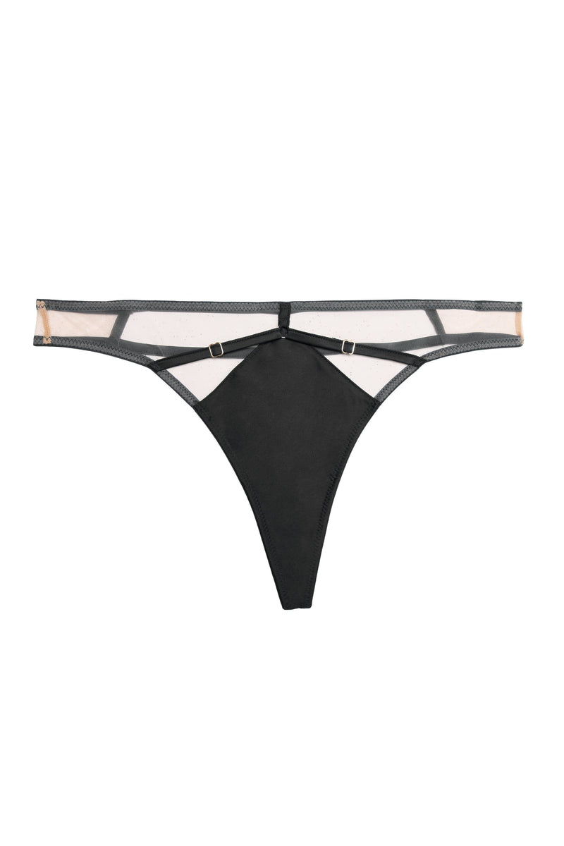 Playful Promises Ramona Black Mesh Thong