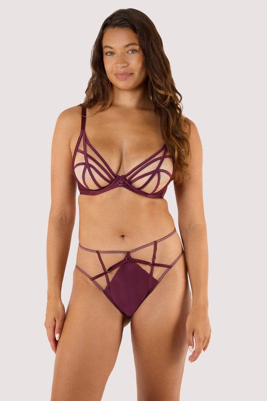 Playful Promises Ramona Wine High Waist Brief
