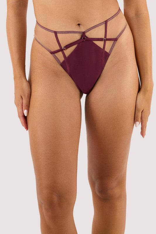 playful promises Ramona Wine High Waist Thong