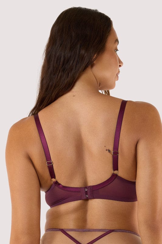 playful Promises Ramona Wine Plunge Bra