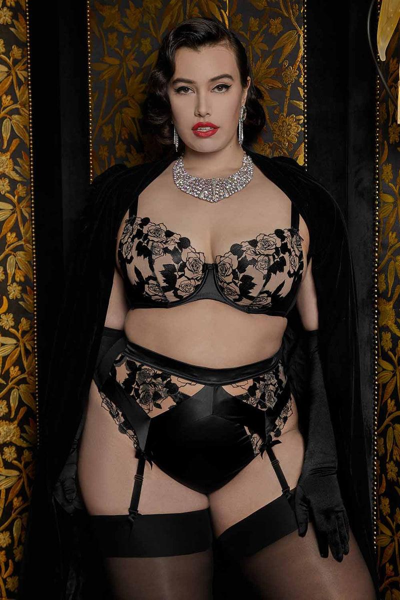 Playful Promises Rosabelle Curve Suspender Belt