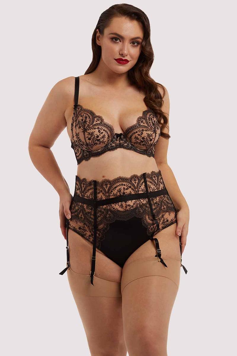 Playful Promises Severine Black Curve Suspender
