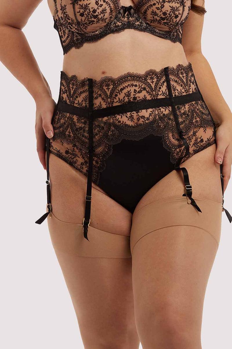 playful promises Severine Black Curve Suspender