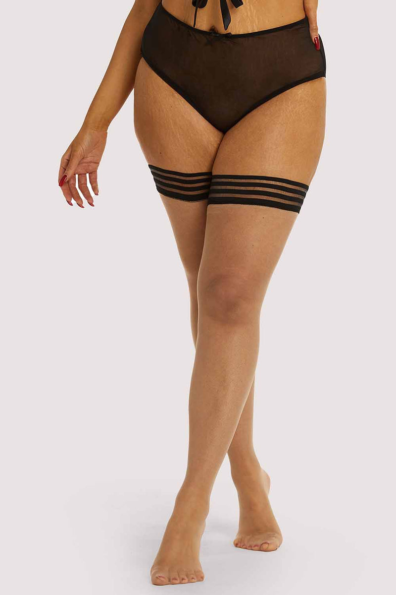 Playful Promises Snake Hold-up Stockings