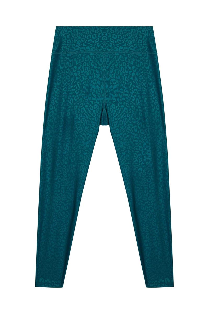 Playful Promises Teal Wet Look Croc Leggings