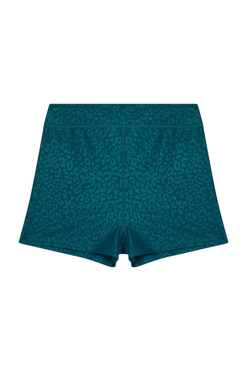Playful Promises Teal Wet Look Shorts