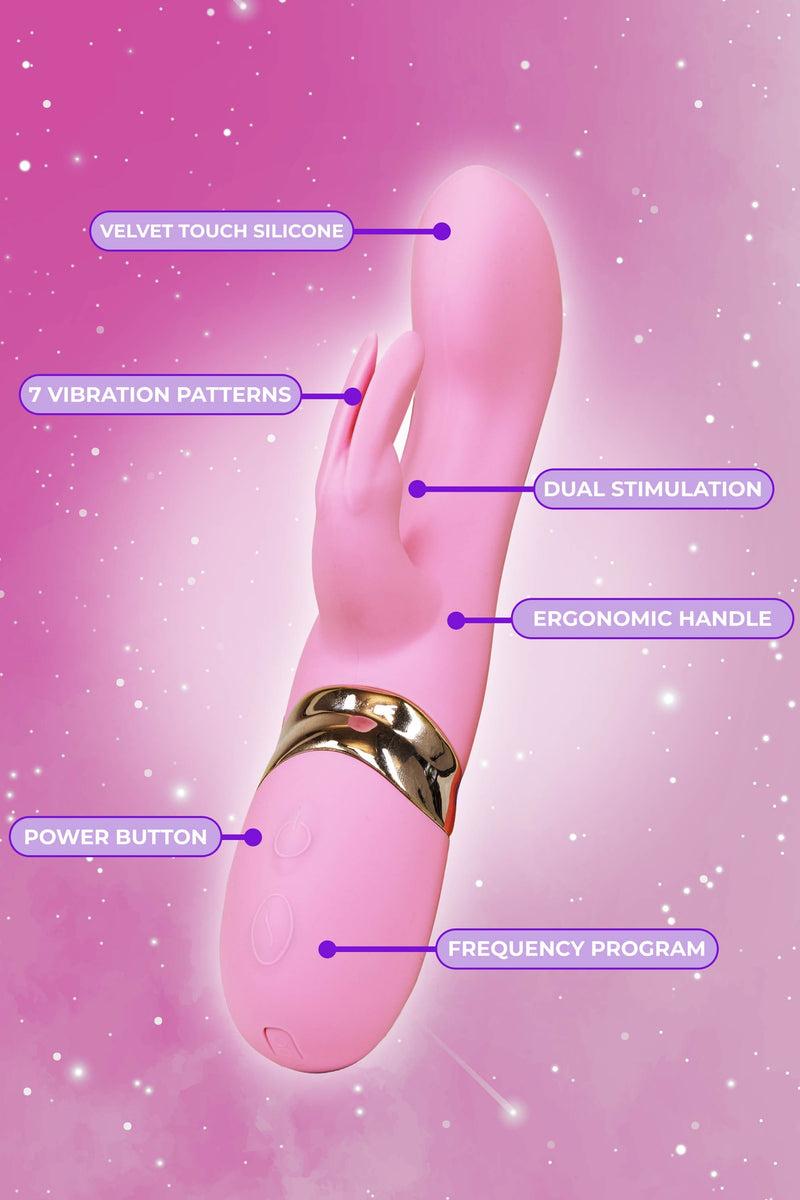 Playful Promises Rocketing Rabbit Silicone With 7 Vibration Settings