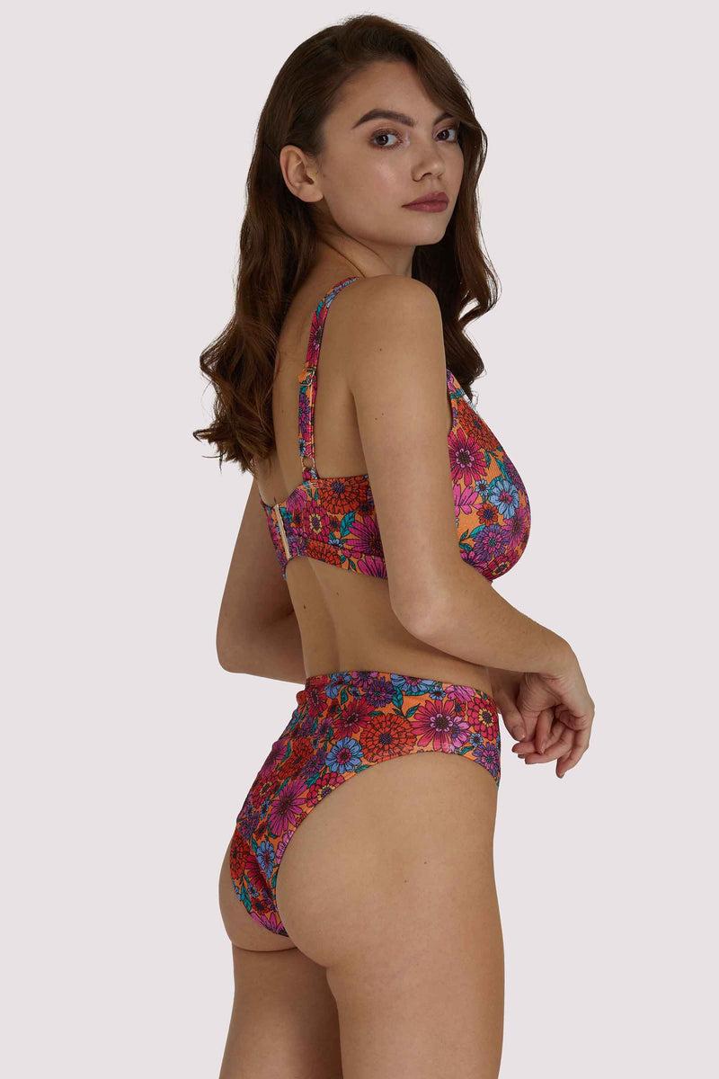 Playful Promises Scarlett Floral Fuller Bust Crop Bikini Top