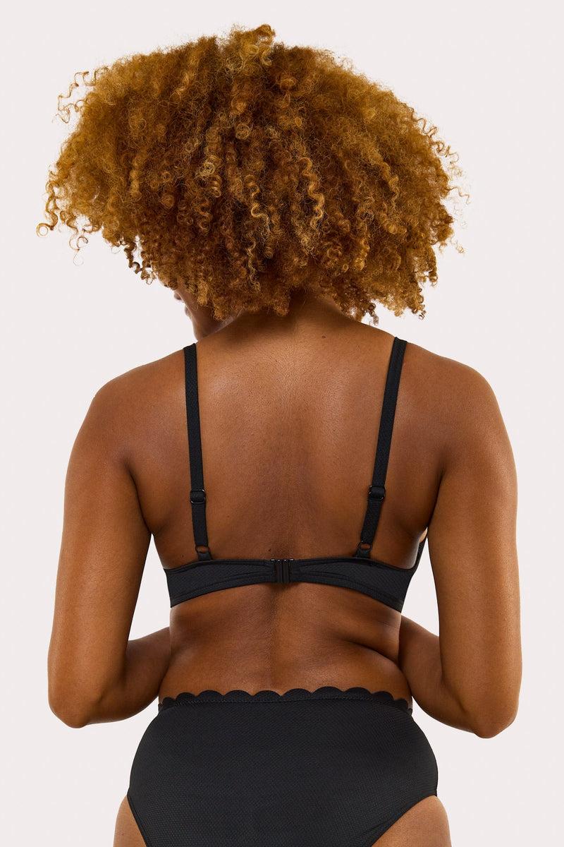 Playful Promises Sophia Mix & Match Black Scallop Underwire Bikini