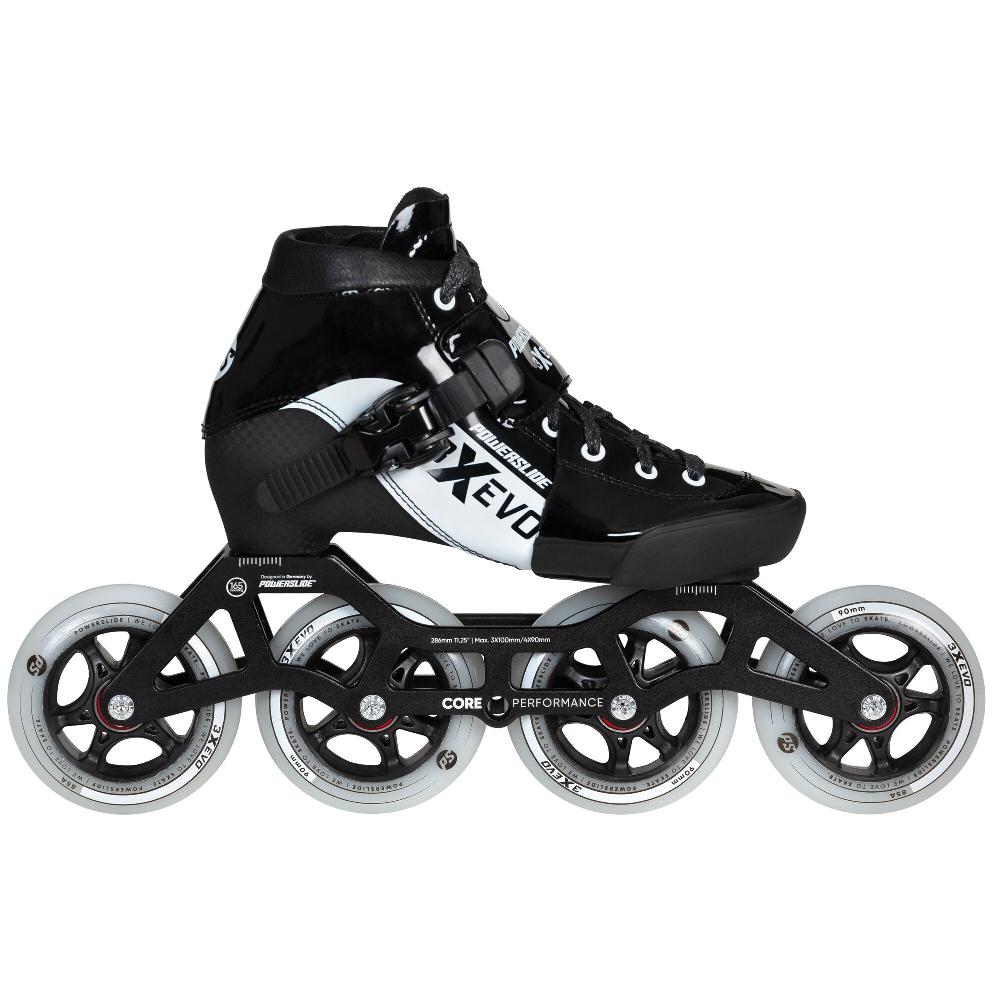 playlife 3X adj. Evo Black / White Powerslide - Racing Inline Skates
