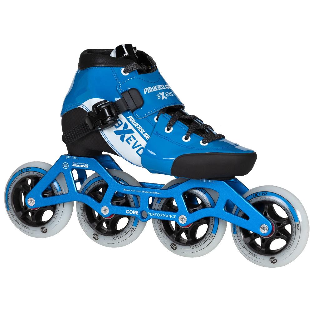Playlife 3X Adj. Evo Blue / White Powerslide - Racing Inline Skates
