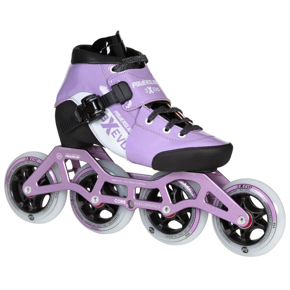 Playlife 3X Adj. Evo Lavender / White Powerslide - Racing Inline Skates
