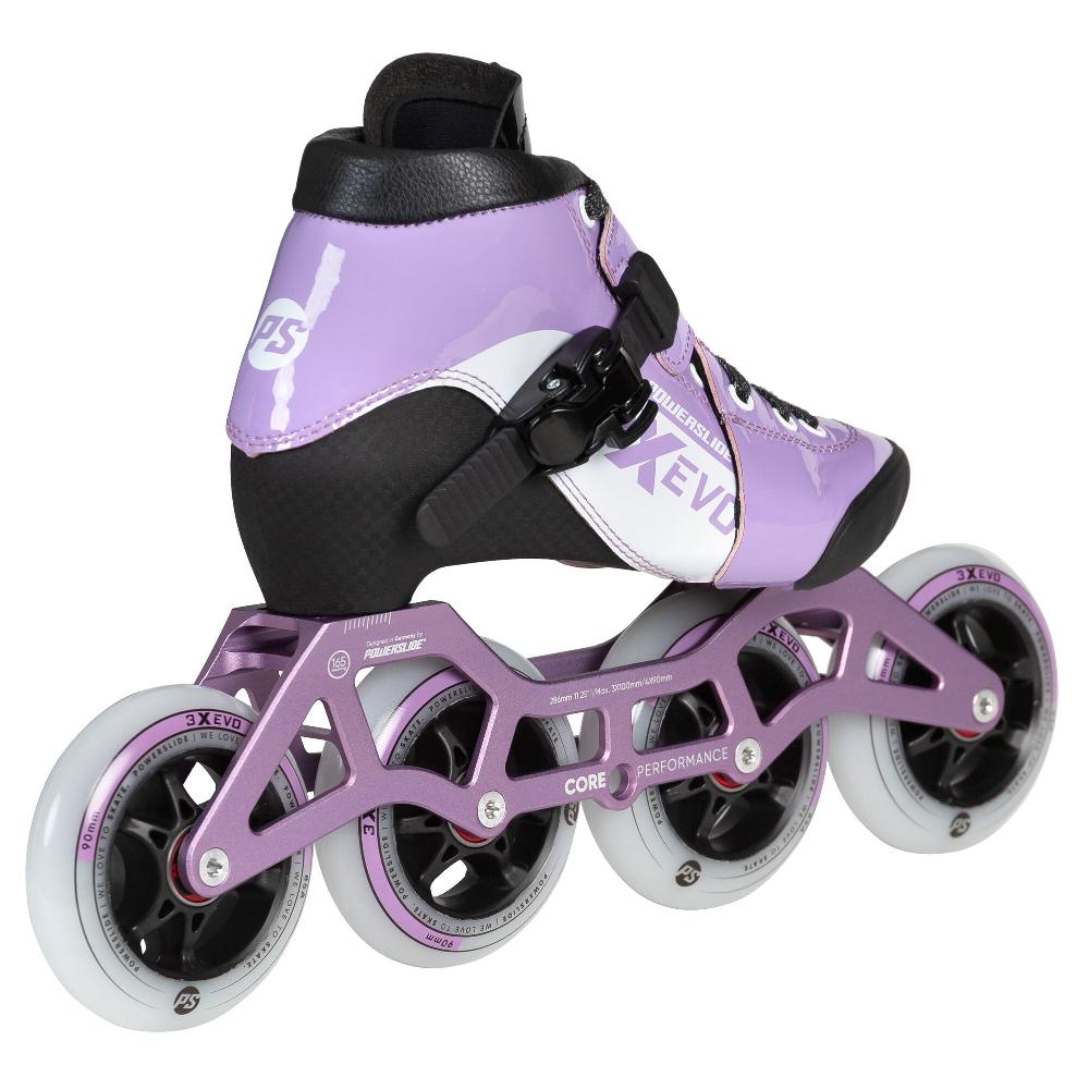 Playlife 3X Adj. Evo Lavender / White Powerslide - Racing Inline Skates