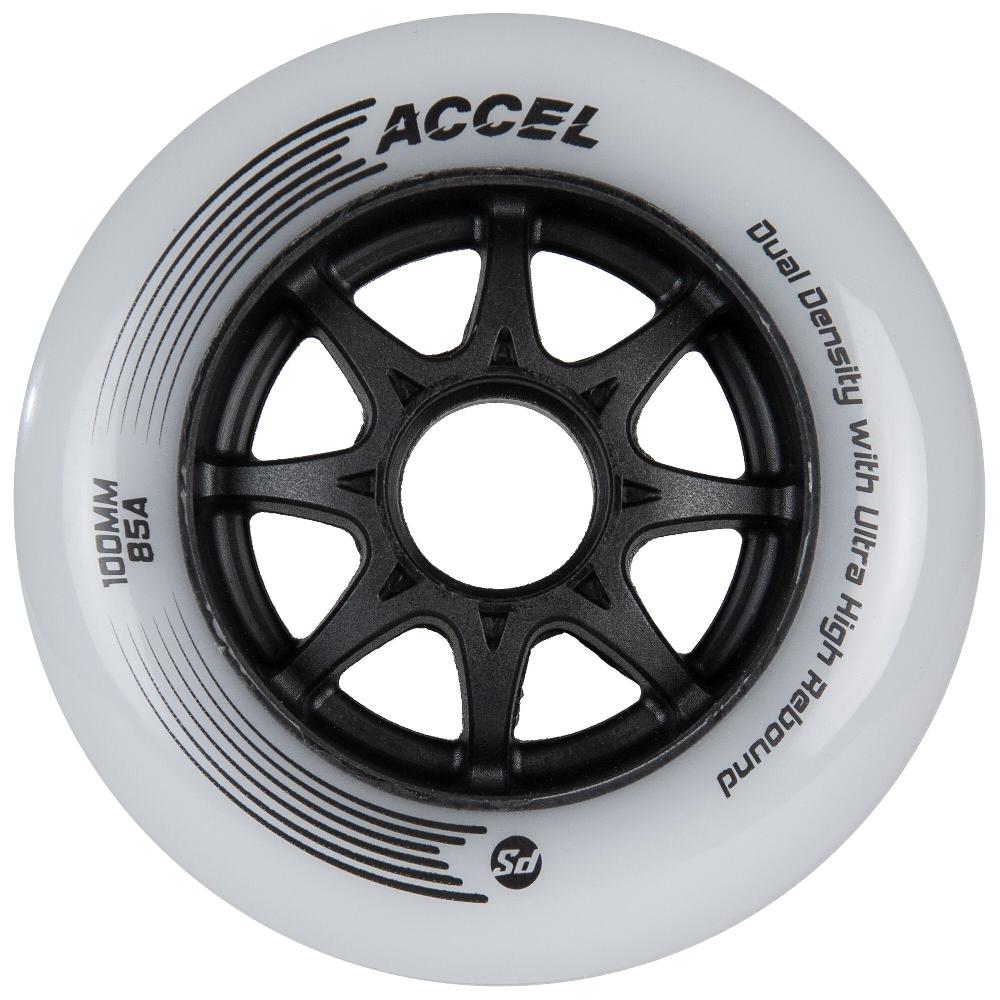 playlife ACCEL 100mm/85A 8-pack Powerslide - Racing Inline Skate Wheels