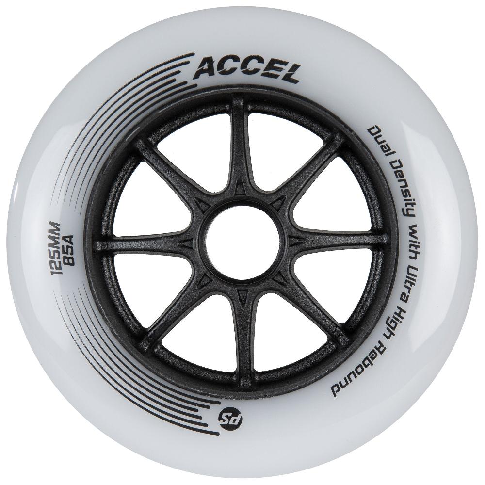 playlife ACCEL 125mm/85A 6-pack Powerslide - Racing Inline Skate Wheels