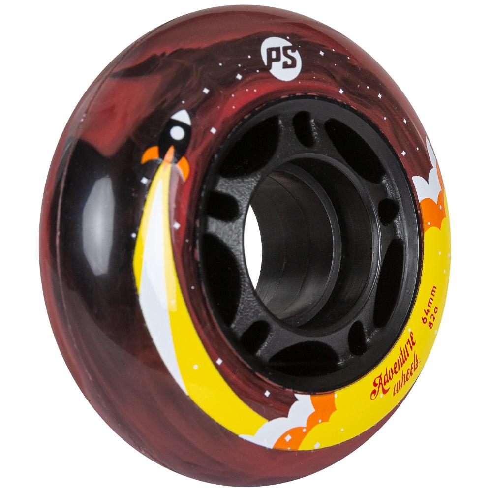 Playlife Adventure 64/82A 4-pack Powerslide - Fitness Inline Skate Wheels