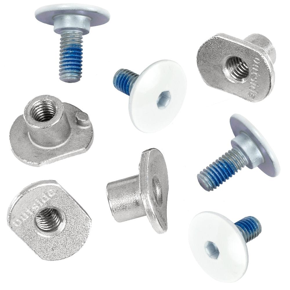playlife Aeon Cuff Screw Set GEN II white USD - Aggressive Replacements
