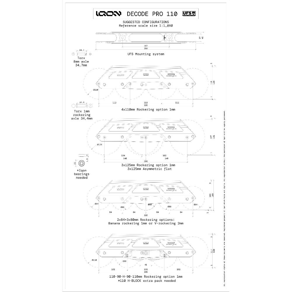 Playlife AG Decode Pro 110 Dark IQON - Aggressive Inline Frames