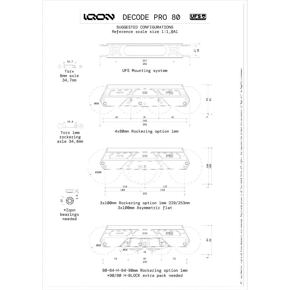 Playlife AG Decode Pro 80 Dark IQON - Aggressive Inline Frames