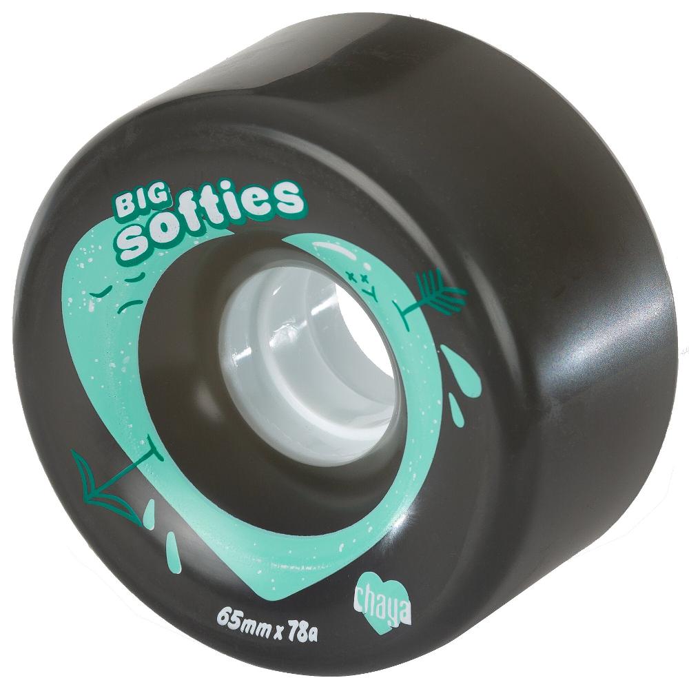 Playlife Big Softie`s Clear Black Chaya - Outdoor Roller Skate Wheels