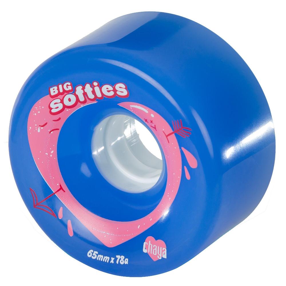 Playlife Big Softie`s Clear Blue Chaya - Outdoor Roller Skate Wheels