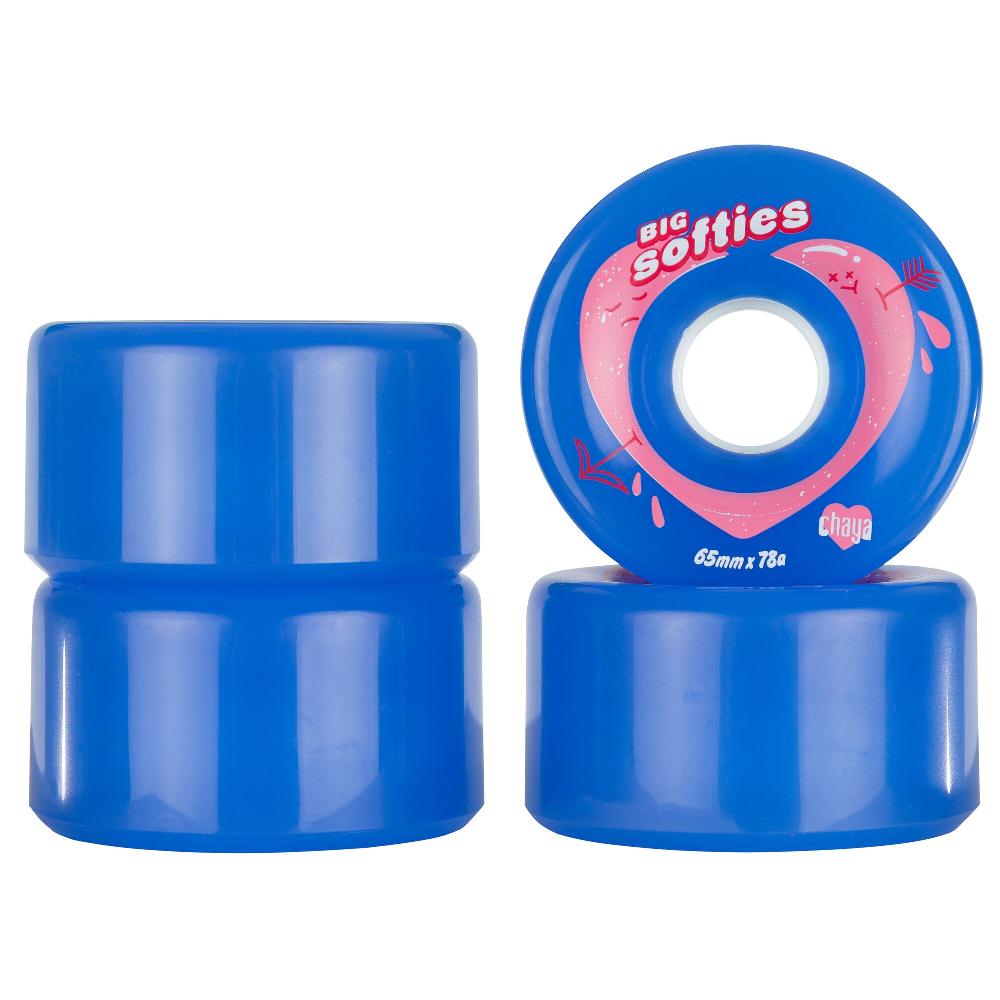 Playlife Big Softie`s Clear Blue Chaya - Outdoor Roller Skate Wheels