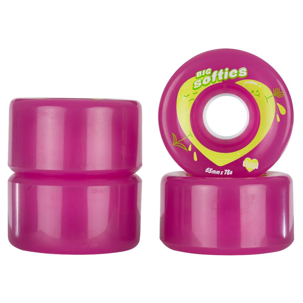 Playlife Big Softie`s Clear Pink Chaya - Outdoor Roller Skate Wheels