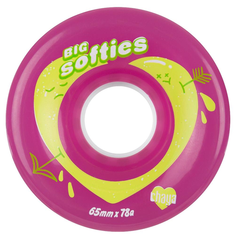 playlife Big Softie`s Clear Pink Chaya - Outdoor Roller Skate Wheels