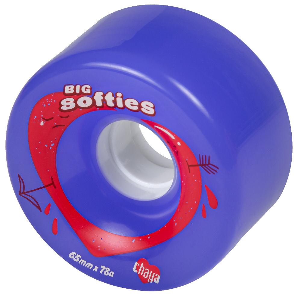 Playlife Big Softie`s Clear Purple Chaya - Outdoor Roller Skate Wheels