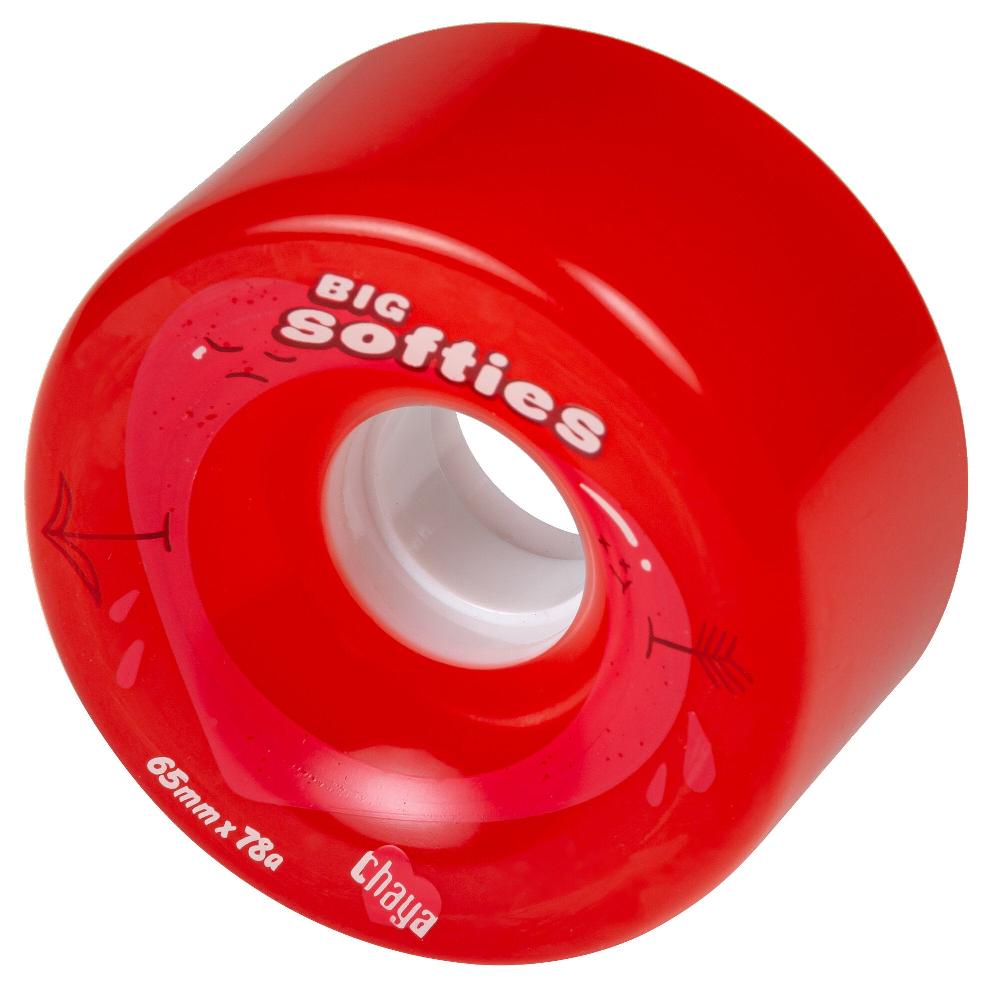 Playlife Big Softie`s Clear Red Chaya - Outdoor Roller Skate Wheels