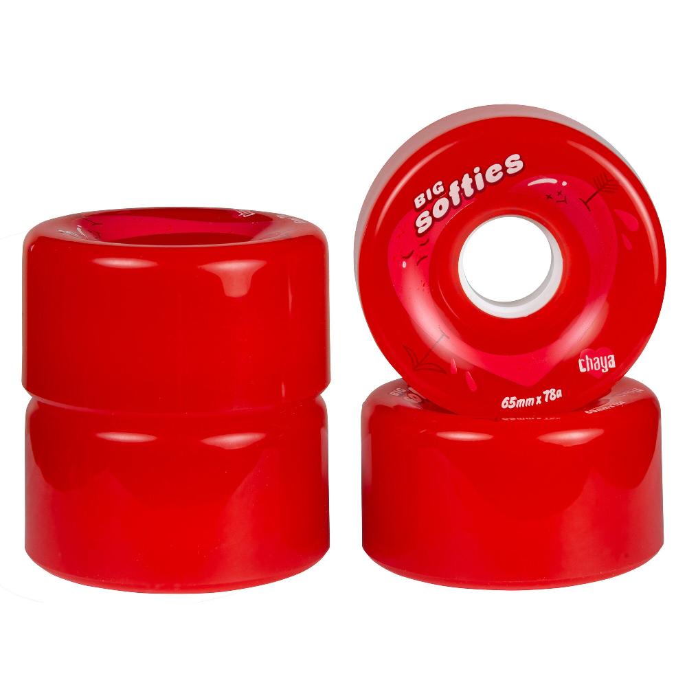 Playlife Big Softie`s Clear Red Chaya - Outdoor Roller Skate Wheels