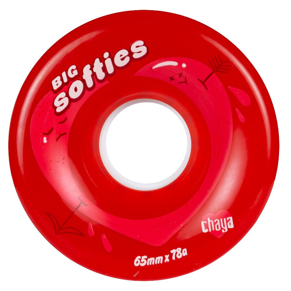 playlife Big Softie`s Clear Red Chaya - Outdoor Roller Skate Wheels