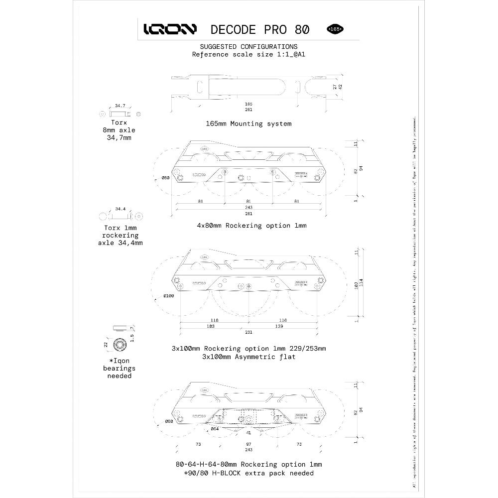 Playlife CL Decode Pro 80 Bright IQON - Aggressive Inline Frames
