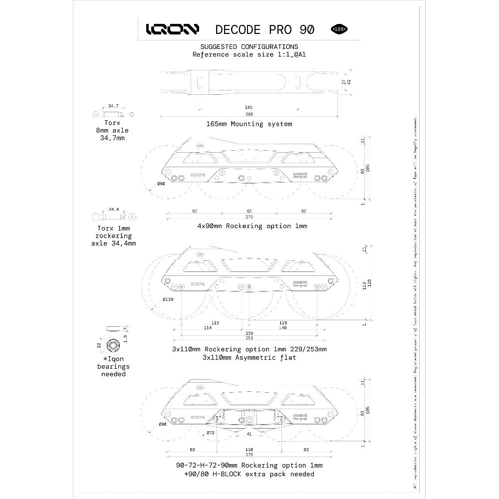 Playlife CL Decode Pro 90 Dark IQON - Aggressive Inline Frames