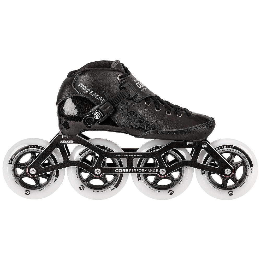 playlife Core Performance Black 4X100 Powerslide - Racing Inline Skates