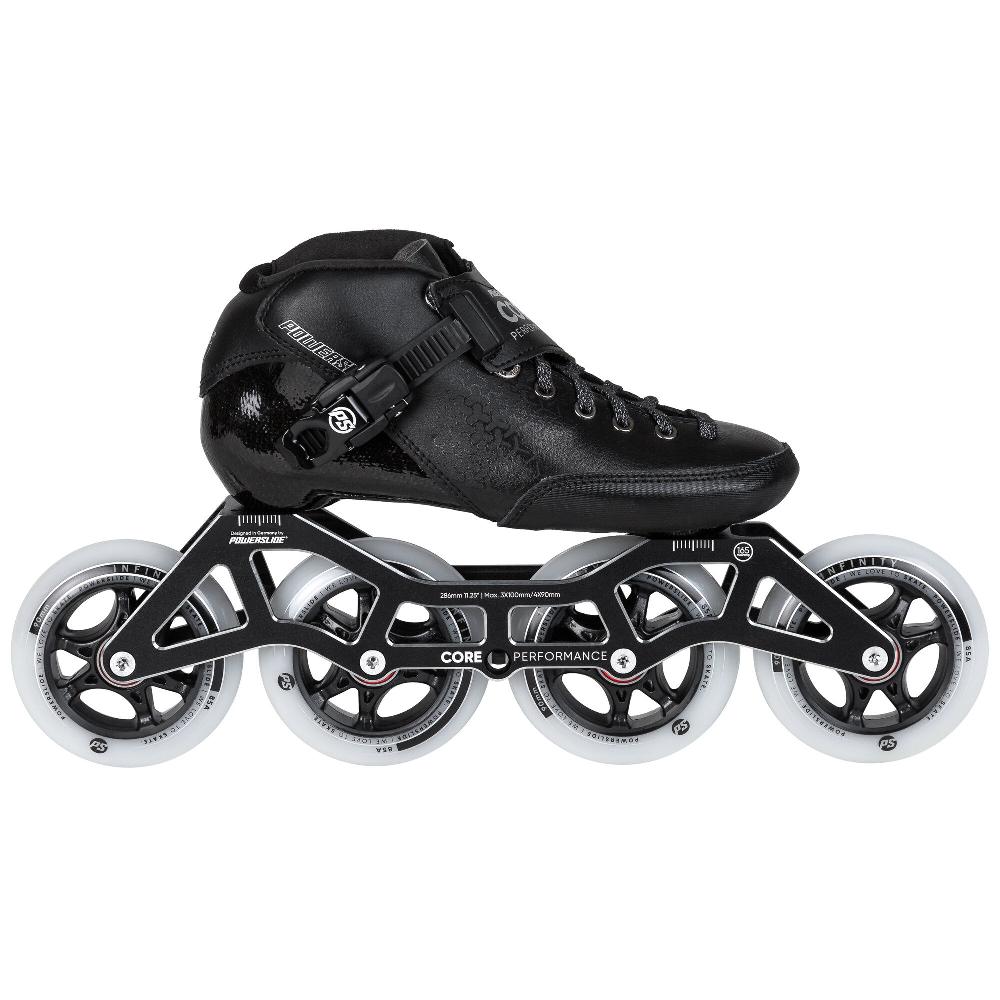 playlife Core Performance Black 4X90 Powerslide - Racing Inline Skates
