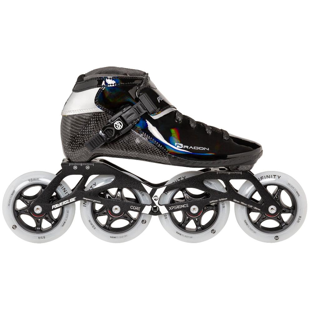 playlife Dragon Black 90 Powerslide - Racing Inline Skates
