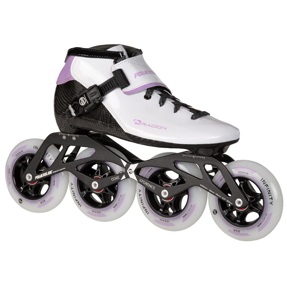 Playlife Dragon White 100 Powerslide - Racing Inline Skates