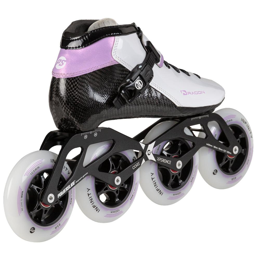 Playlife Dragon White 100 Powerslide - Racing Inline Skates