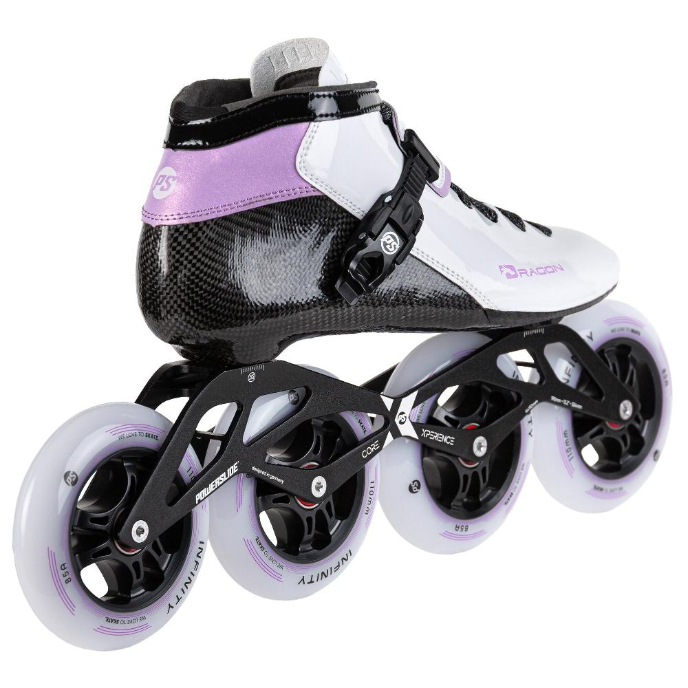 Playlife Dragon White 110 Powerslide - Racing Inline Skates