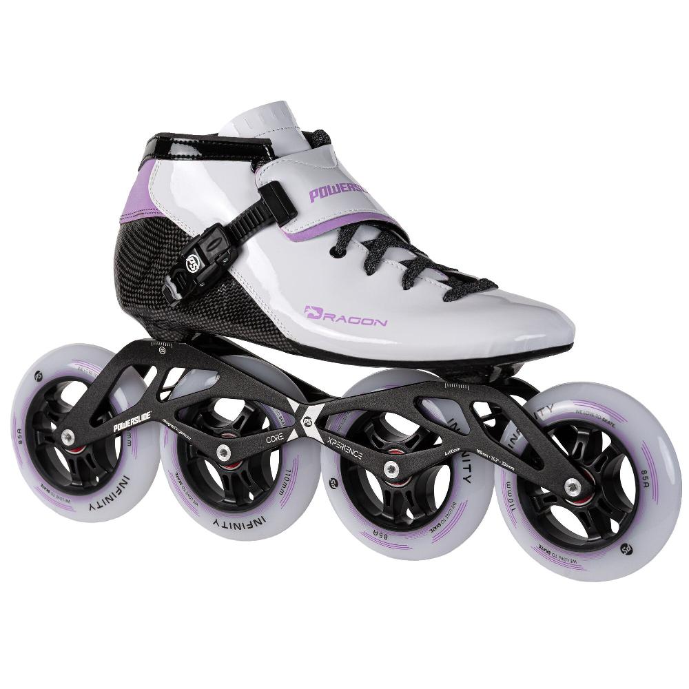 Playlife Dragon White 110 Powerslide - Racing Inline Skates